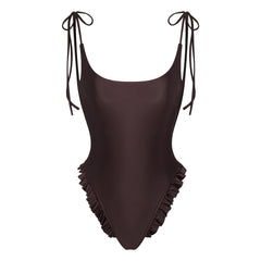 SATIN SWIM LOW BACK ONE PIECE | PHOENIX FLAT ON A WHITE BACKGROUND | FLT