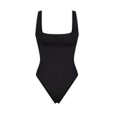 ICONIC SWIM SNATCHING ONE PIECE | OBSIDIAN FLAT ON A WHITE BACKGROUND | FLT