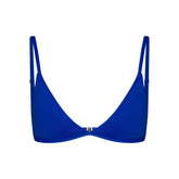 ICONIC SWIM TRIANGLE BIKINI TOP | COBALT FLAT ON A WHITE BACKGROUND | FLT
