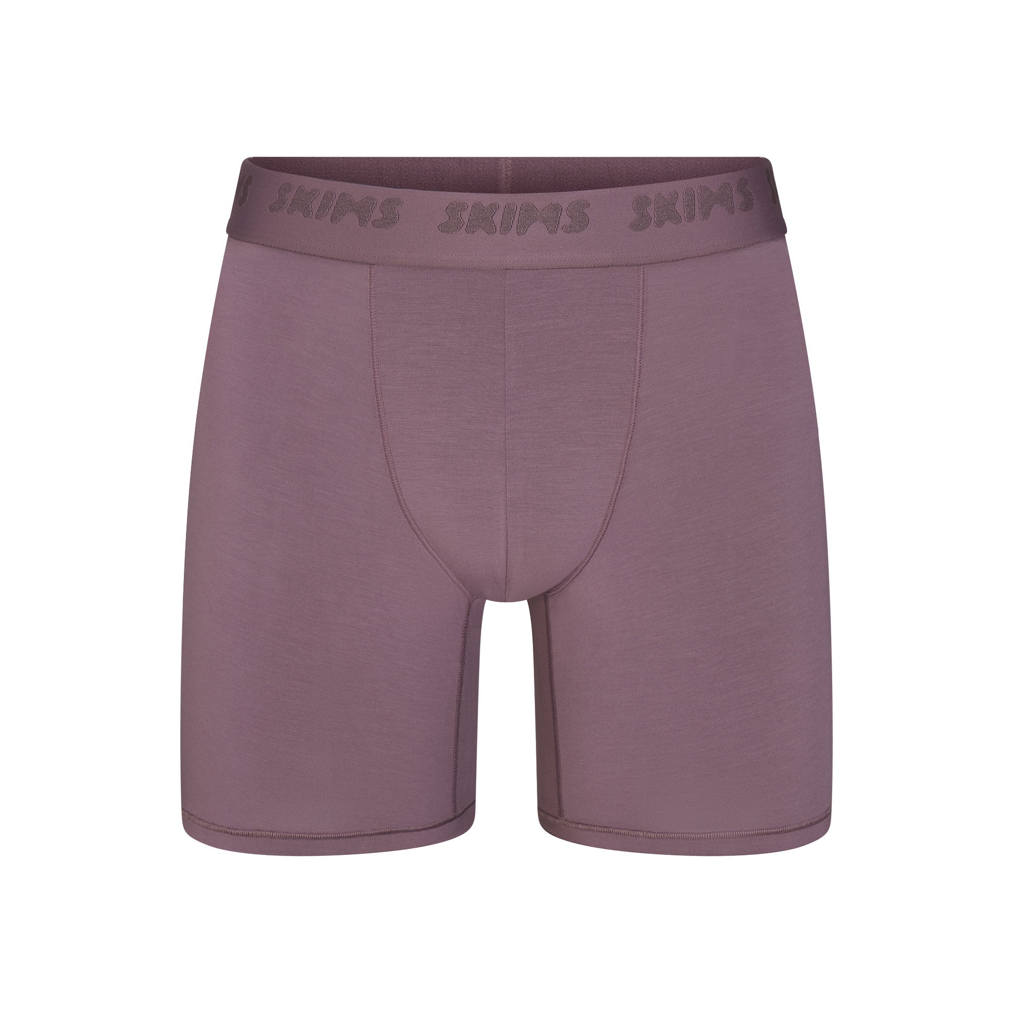 SKIMS STRETCH MENS 5" BOXER BRIEF | IRIS FLAT ON A WHITE BACKGROUND | FLT @ | FOCUS: 0.0, 1.0, 0.9