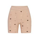 SOFT LOUNGE BOXER | MICA MINI HEART HALFDROP FLAT ON A WHITE BACKGROUND | FLT