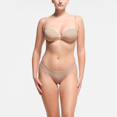 MULTI-WAY BRA | CLAY ON A MODEL FRONT VIEW