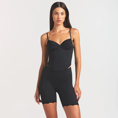 LACE SHAPEWEAR CORSET | ONYX ON A MODEL SIDE VIEW @