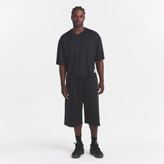 MESH APPAREL MENS CROPPED JERSEY | ONYX ON A MODEL FRONT VIEW @ | FOCUS: 0.0, 1.0, 0.9