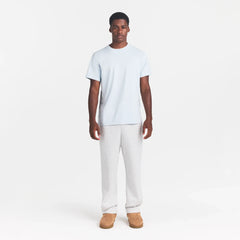 HEAVYWEIGHT COTTON MENS CLASSIC CREWNECK | ATMOSPHERE ON A MODEL FRONT VIEW @ | FOCUS: 0.0, 1.0, 0.9