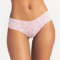 LIGHTWEIGHT COTTON RUCHED BACK HIPSTER 10-PACK | DAINTY FLORAL MULTI ON A MODEL SIDE VIEW @ | FOCUS: 0.0, 1.0, 0.9