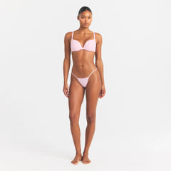 EVERYDAY COTTON STRING THONG | PEONY ON A MODEL FRONT VIEW @ | FOCUS: 0.0, 1.0, 0.9