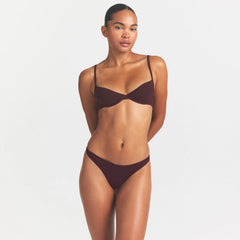 EVERYDAY COTTON THONG | CURRANT ON MODEL @ | FOCUS: 0.0, 1.0, 0.9
