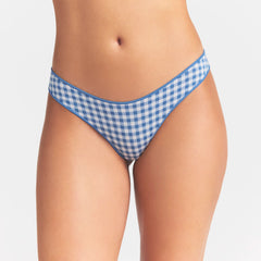 LIGHTWEIGHT COTTON THONG 10-PACK | DAINTY FLORAL MULTI ON A MODEL SIDE VIEW @ | FOCUS: 0.0, 1.0, 0.9