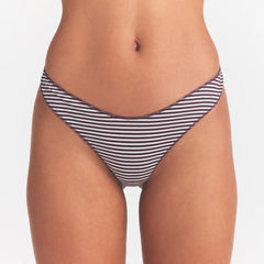LIGHTWEIGHT COTTON THONG 10-PACK | MICRO DOT FLORAL MULTI ON A MODEL SIDE VIEW @ | FOCUS: 0.0, 1.0, 0.9