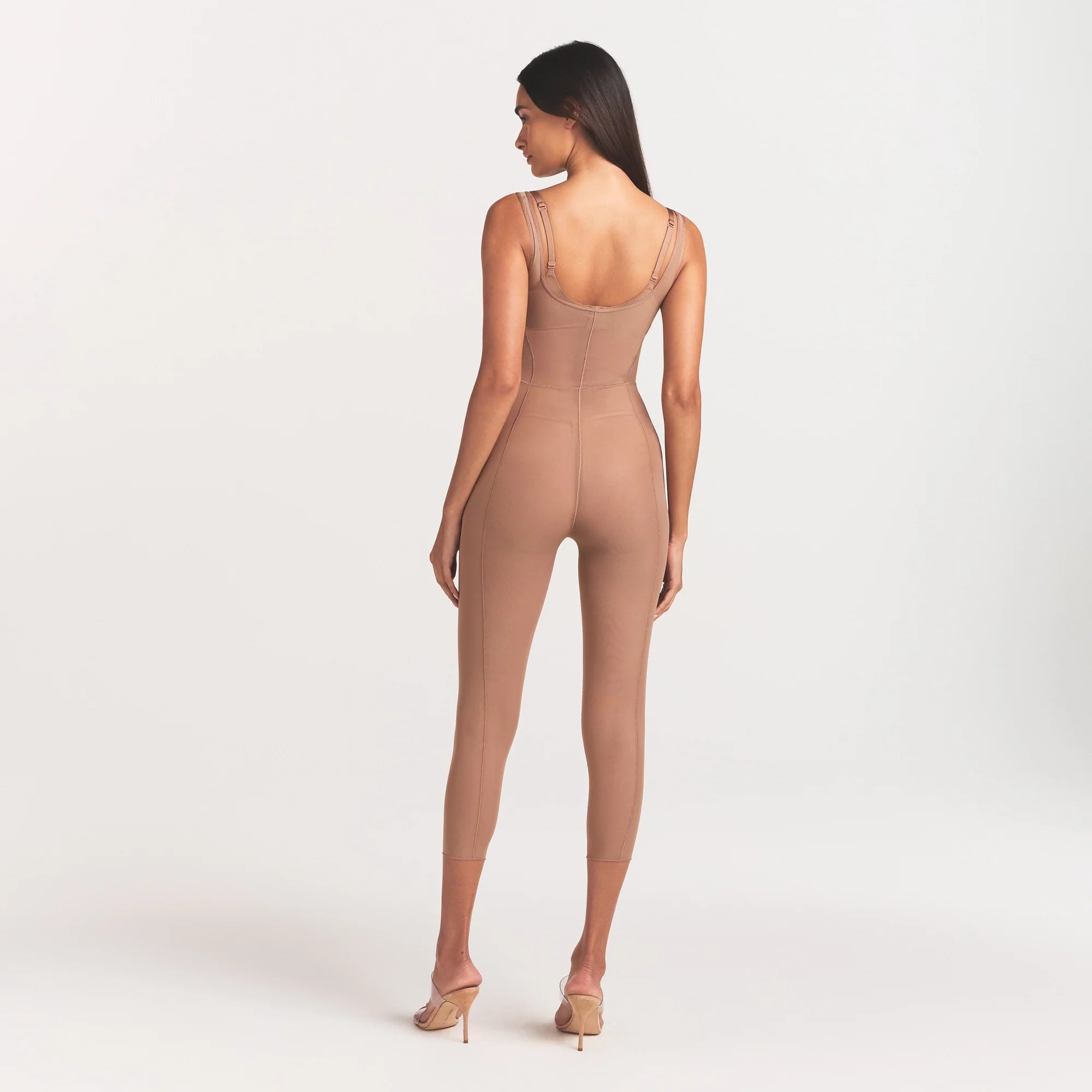 POWER MESH CATSUIT | SIENNA ON A MODEL FRONT VIEW @