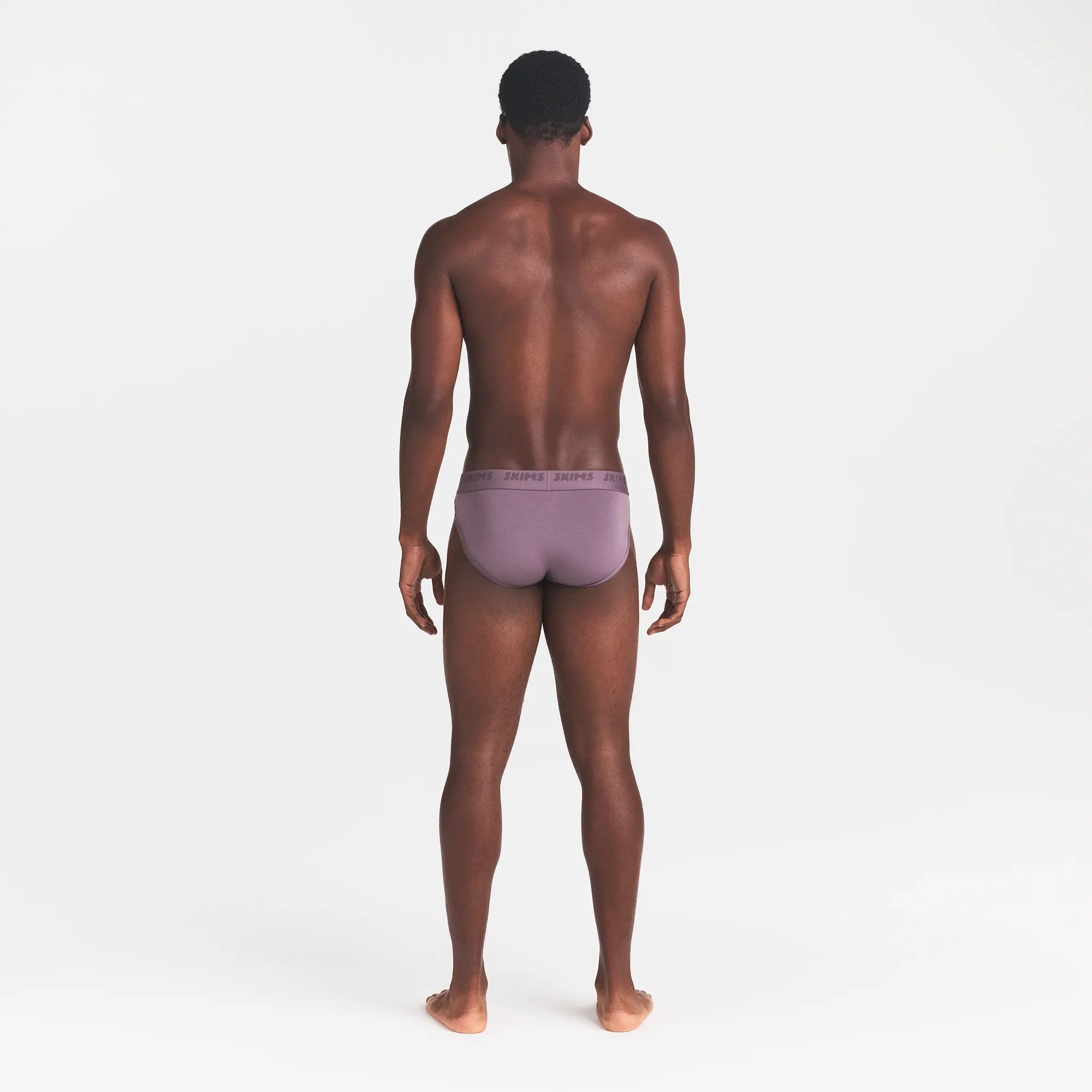 SKIMS STRETCH MENS BRIEF 3-PACK | IRIS HEATHER MULTI & LAYS FLAT ON A WHITE BACKGROUND | FLT