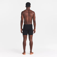 SKIMS STRETCH MENS 5" BOXER BRIEF | OBSIDIAN ON A MODEL BACK VIEW