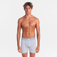 SKIMS COTTON MENS 5" BOXER BRIEF | ATMOSPHERE ON A MODEL FRONT VIEW