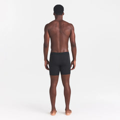 SKIMS COTTON MENS 5" BOXER BRIEF | ONYX ON A MODEL BACK VIEW