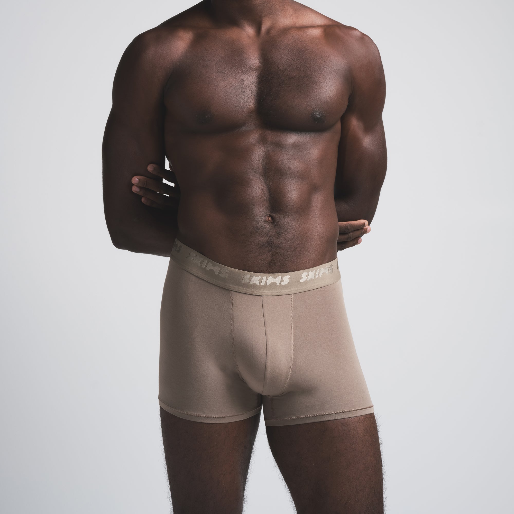 SKIMS STRETCH MENS 3" BOXER BRIEF 5-PACK | COCOA MULTI ADDITIONAL FABRIC DETAILS