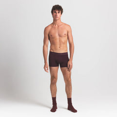 SKIMS STRETCH MENS 3" BOXER BRIEF 5-PACK | RAVEN CURRANT MULTI ON A MODEL FRONT VIEW @ | FOCUS: 0.0, 1.0, 0.9