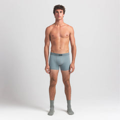 SKIMS COTTON MENS 3" BOXER BRIEF 5-PACK | VERDANT SKY MULTI ON A MODEL FRONT VIEW @ | FOCUS: 0.0, 1.0, 0.9