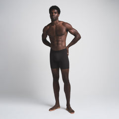 SKIMS COTTON MENS 5" BOXER BRIEF 5-PACK | ONYX ON A MODEL FRONT VIEW