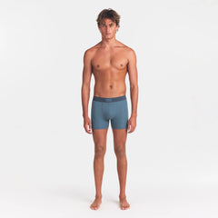 SKIMS COTTON MENS 3" BOXER BRIEF | KYANITE ON A MODEL FRONT VIEW @ | FOCUS: 0.0, 1.0, 0.9