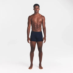 SKIMS COTTON MENS 3" BOXER BRIEF | NAVY ON A MODEL FRONT VIEW @ | FOCUS: 0.0, 1.0, 0.9