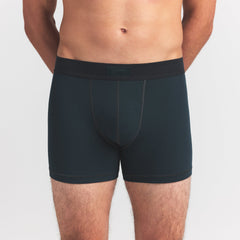 SKIMS COTTON MENS 3" BOXER BRIEF | VERDANT ON A MODEL FRONT VIEW @ | FOCUS: 0.0, 1.0, 0.9