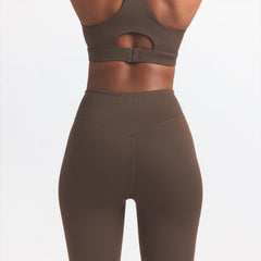 NikeSKIMS MATTE 29" LEGGING | DARK SEPIA ON A MODEL BACK VIEW