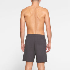 LOUNGE JERSEY MENS SHORT | ASH ON A MODEL BACK VIEW