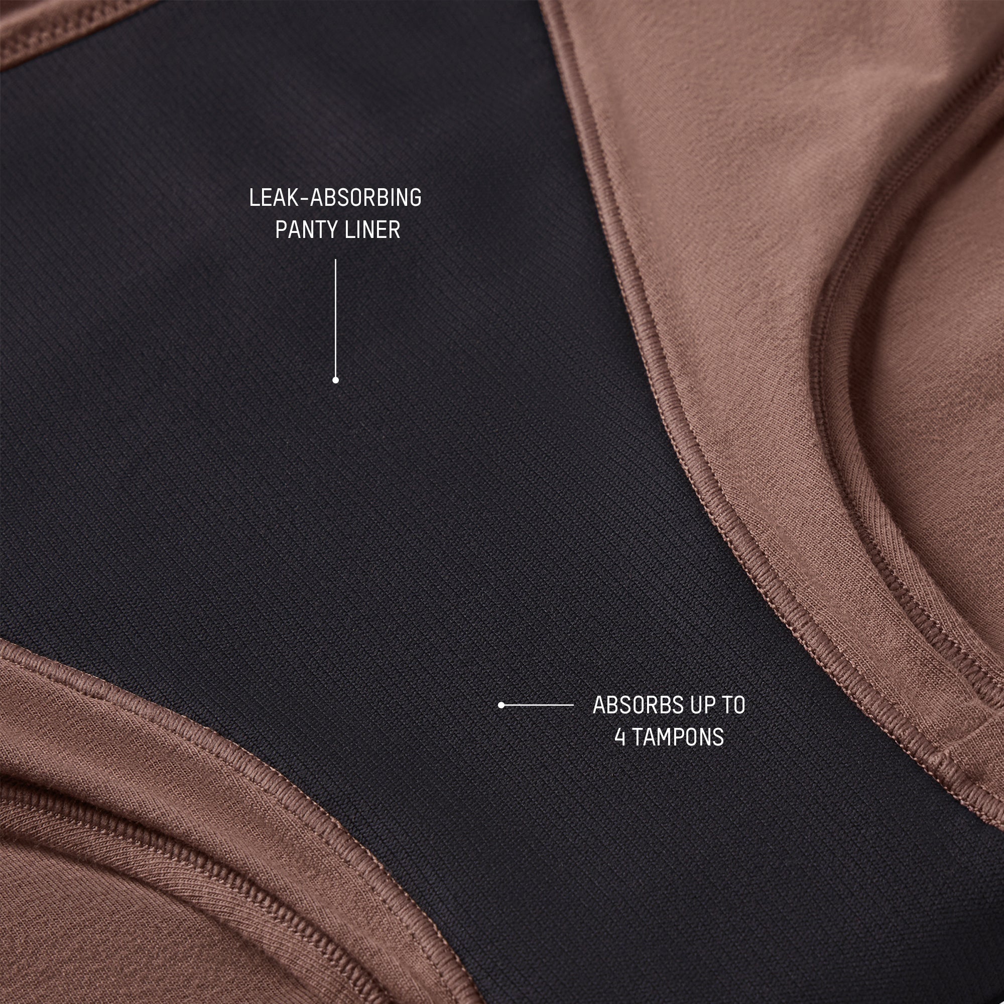 PERIOD PANTIES BOY SHORT | ADDITIONAL FABRIC DETAILS
