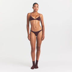 EVERYDAY COTTON TRIANGLE BRALETTE | CURRANT
