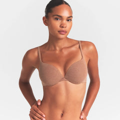 EVERYDAY COTTON ULTIMATE TEARDROP PUSH-UP BRA | SIENNA HEATHER ON A MODEL SIDE  VIEW @ | FOCUS: 0.0, 1.0, 0.9