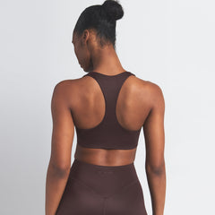 NikeSKIMS SHINE RACER BACK BRA | PHOENIX ON A MODEL SIDE VIEW