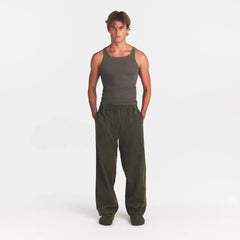 WOVEN MENS PULL-ON PANT | JUNGLE ON A MODEL FRONT VIEW @ | FOCUS: 0.0, 1.0, 0.9