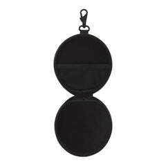 NikeSKIMS ACCESSORIES HARDSHELL ROUND CASE | OBSIDIAN & LAYS FLAT ON A WHITE BACKGROUND | FLT
