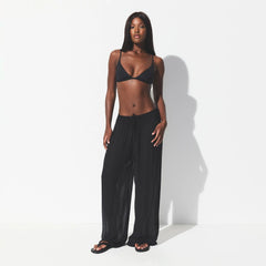 SHEER COVER-UPS PANT | OBSIDIAN ON A MODEL FRONT VIEW @ | FOCUS: 0.0, 1.0, 0.9 