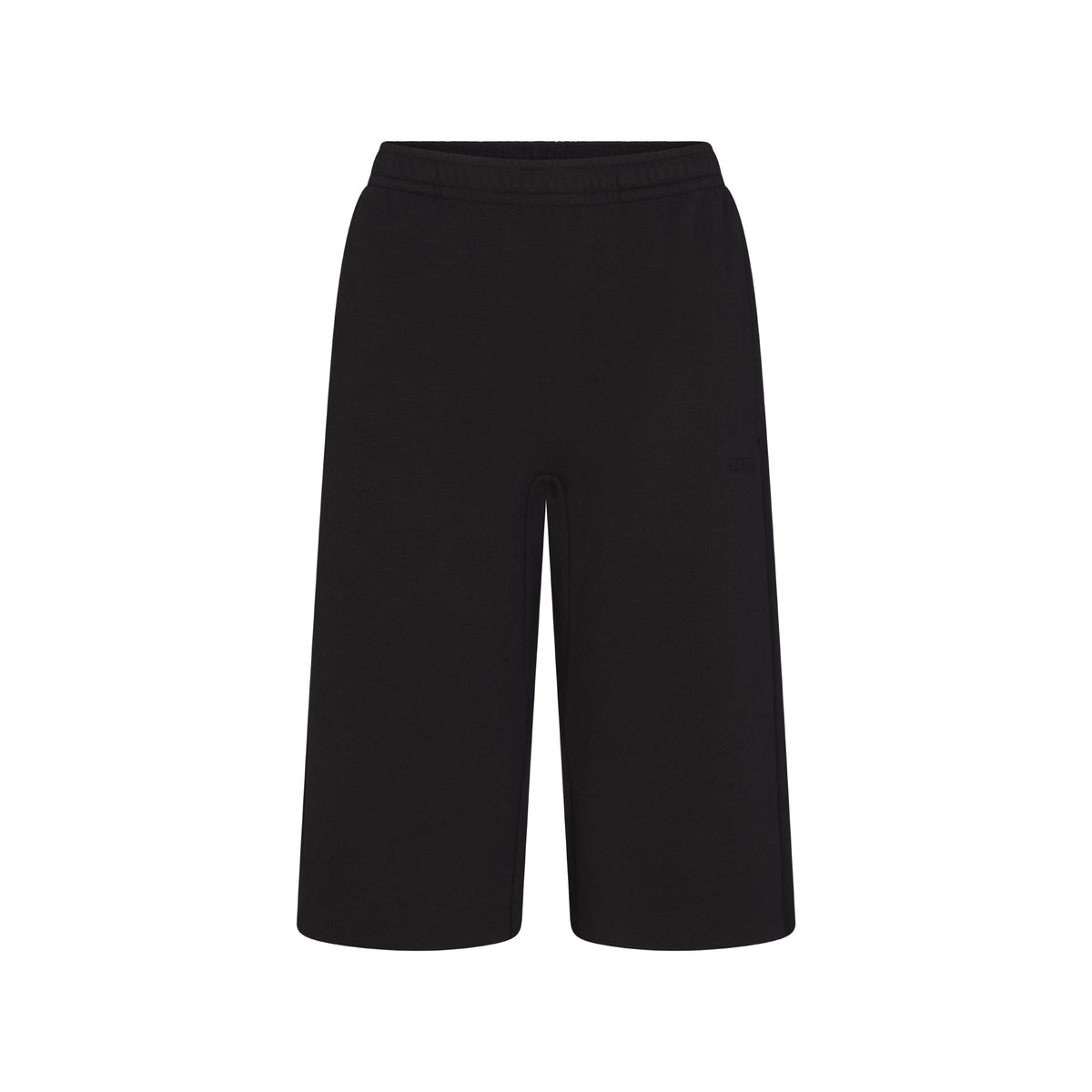 COTTON FLEECE LONG SHORT | ONYX & LAYS FLAT ON A WHITE BACKGROUND | FLT