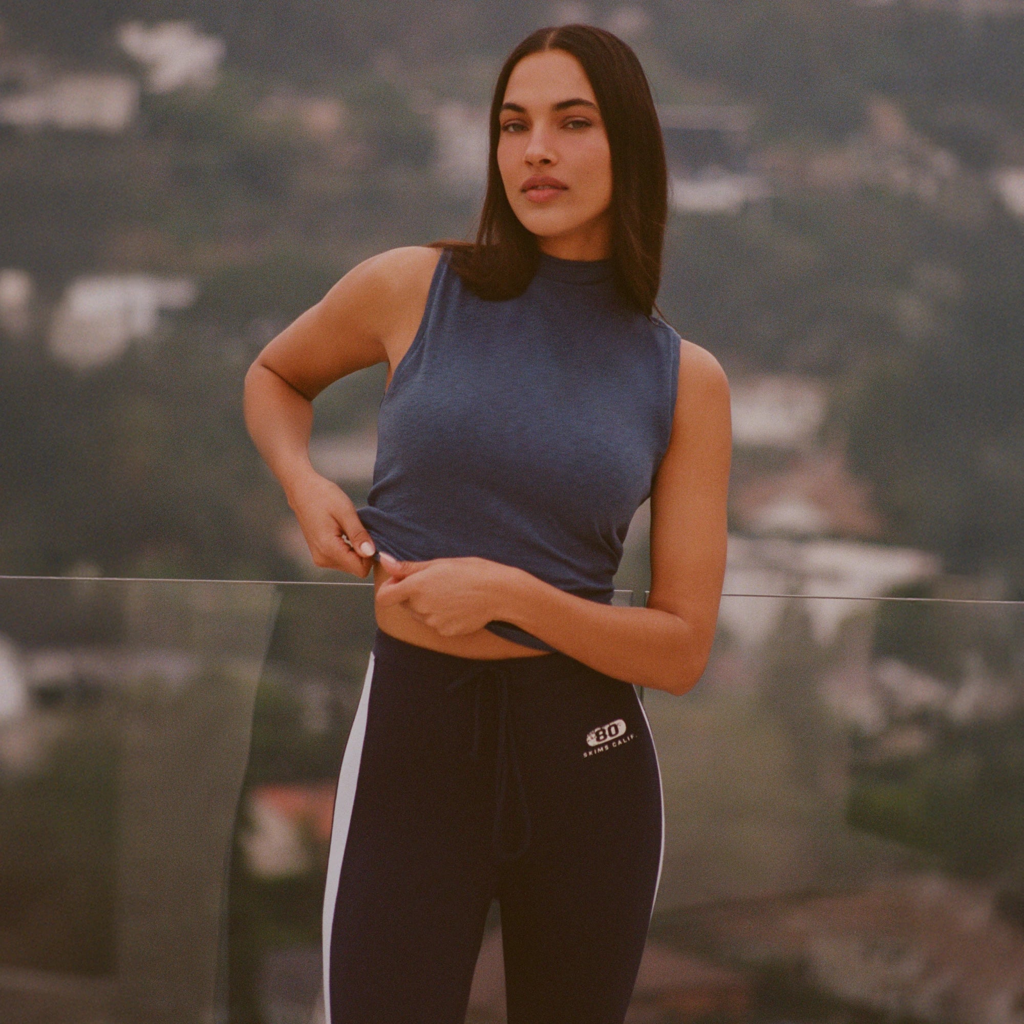 WORN IN JERSEY MOCK NECK TANK | INDIGO CAMPAIGN  @ | FOCUS: 0.0, 1.0, 0.9