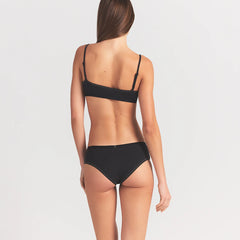 LIGHTWEIGHT COTTON LOGO PICOT HIPSTER | SOOT ON A MODEL BACK VIEW | FOCUS: 0.0, 1.0, 0.9
