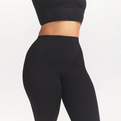 NikeSKIMS MATTE HIGH WAIST CORSET 26" LEGGING | OBSIDIAN ON A MODEL 