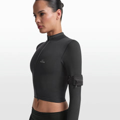 NikeSKIMS ACCESSORIES ARMBAND | OBSIDIAN & LAYS FLAT ON A WHITE BACKGROUND | FLT