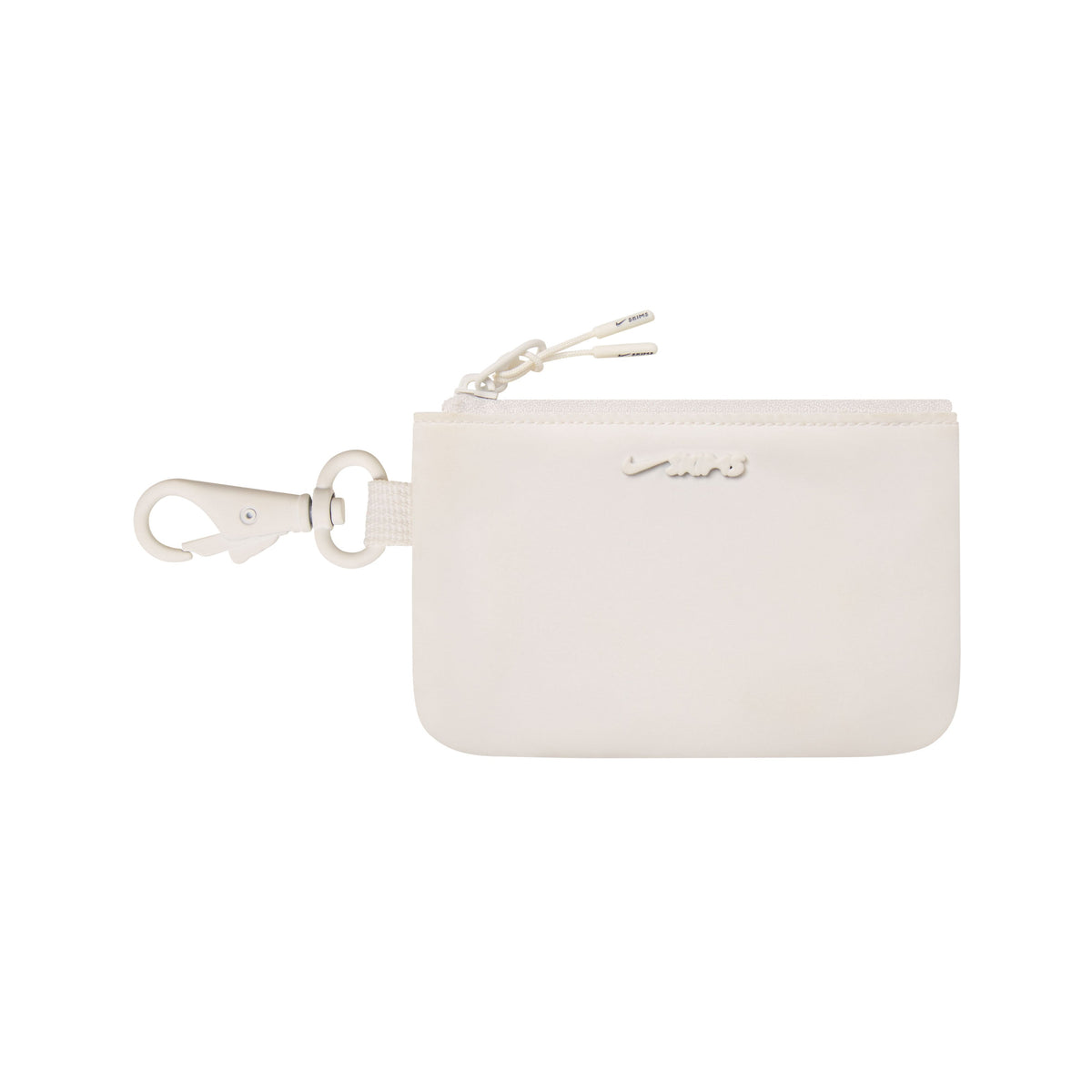 NikeSKIMS ACCESSORIES CLIPPABLE POUCH | IVORY LAYS FLAT ON A WHITE BACKGROUND