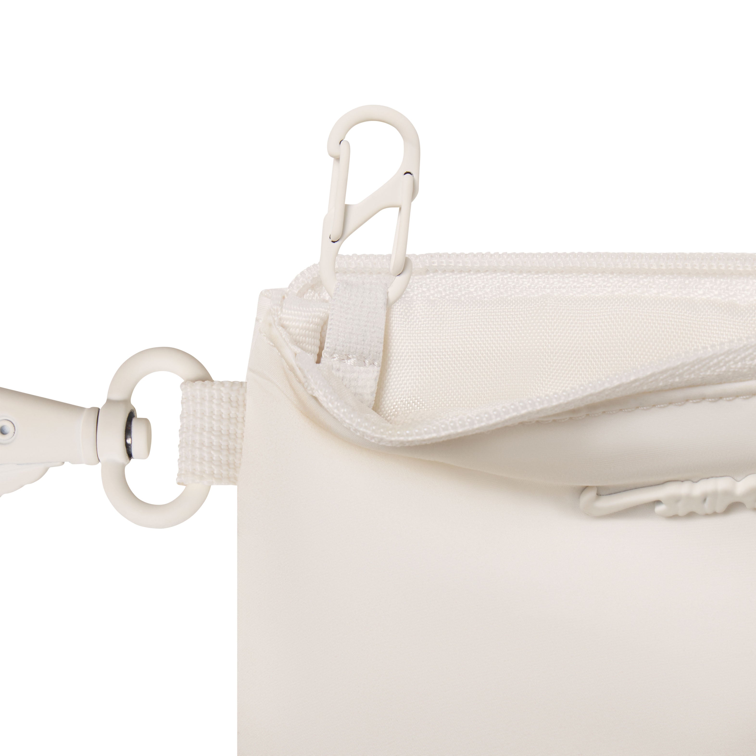 NikeSKIMS ACCESSORIES CLIPPABLE POUCH | IVORYLAYS FLAT ON A WHITE BACKGROUND