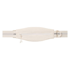 NikeSKIMS ACCESSORIES SLIM WAISTPACK | IVORY LAYS FLAT ON A WHITE BACKGROUND