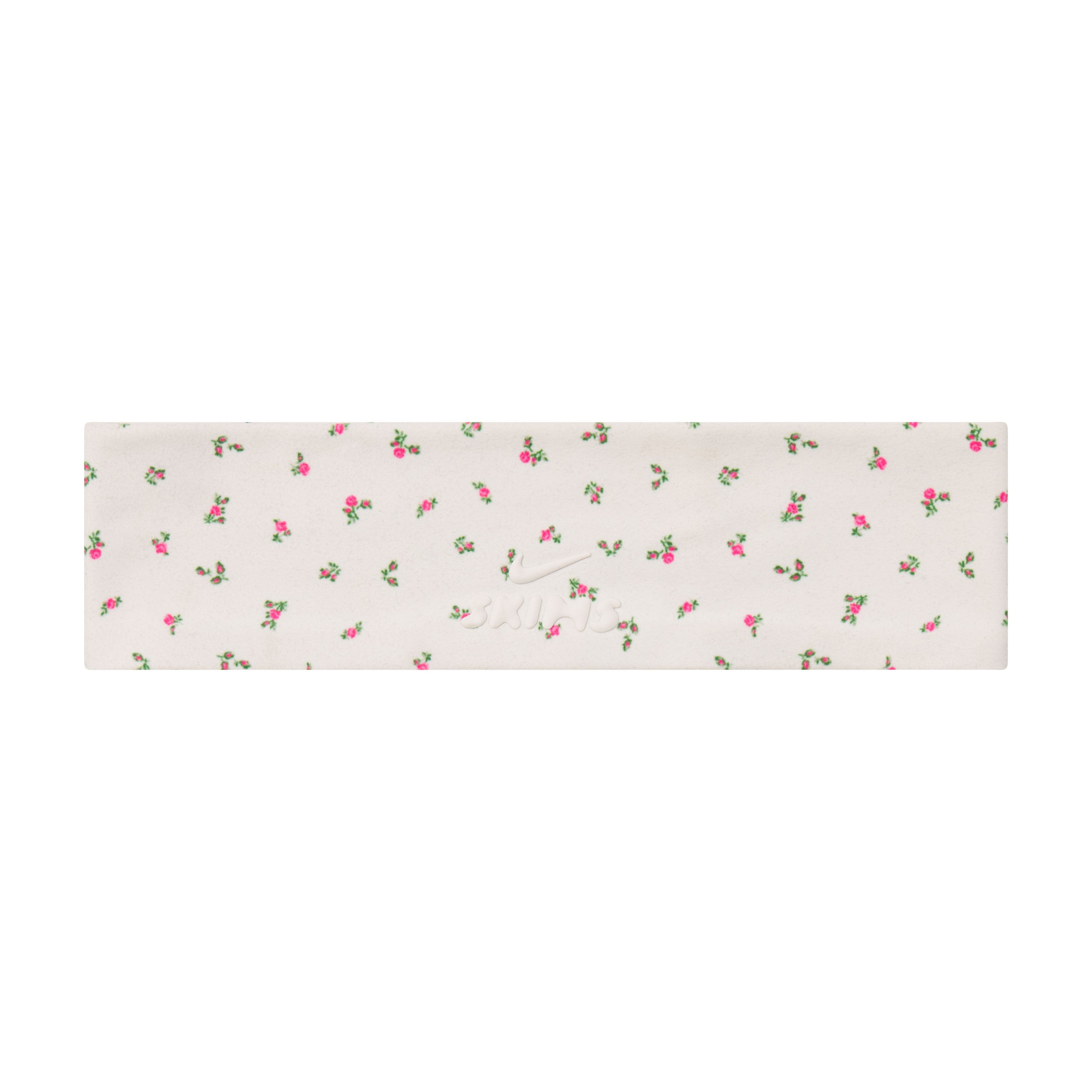 NikeSKIMS ACCESSORIES HEADBAND | DITSY FLORAL PRINT LAYS FLAT ON A WHITE BACKGROUND