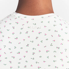 NikeSKIMS MATTE PADDED BABY TEE | DITSY FLORAL PRINT ON A MODEL 