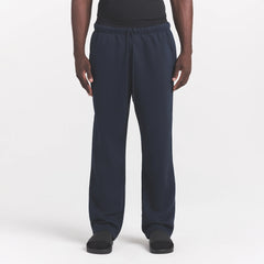 FLEECE LOUNGE MENS CLASSIC STRAIGHT LEG PANT | NAVY ON A MODEL FRONT VIEW @ | FOCUS: 0.0, 1.0, 0.9