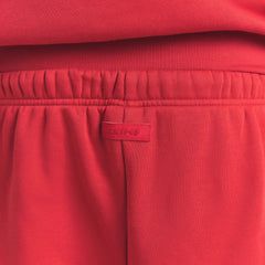 FLEECE LOUNGE MENS CLASSIC STRAIGHT LEG PANT | WASHED RED ON A MODEL SIDE VIEW @ | FOCUS: 0.0, 1.0, 0.9