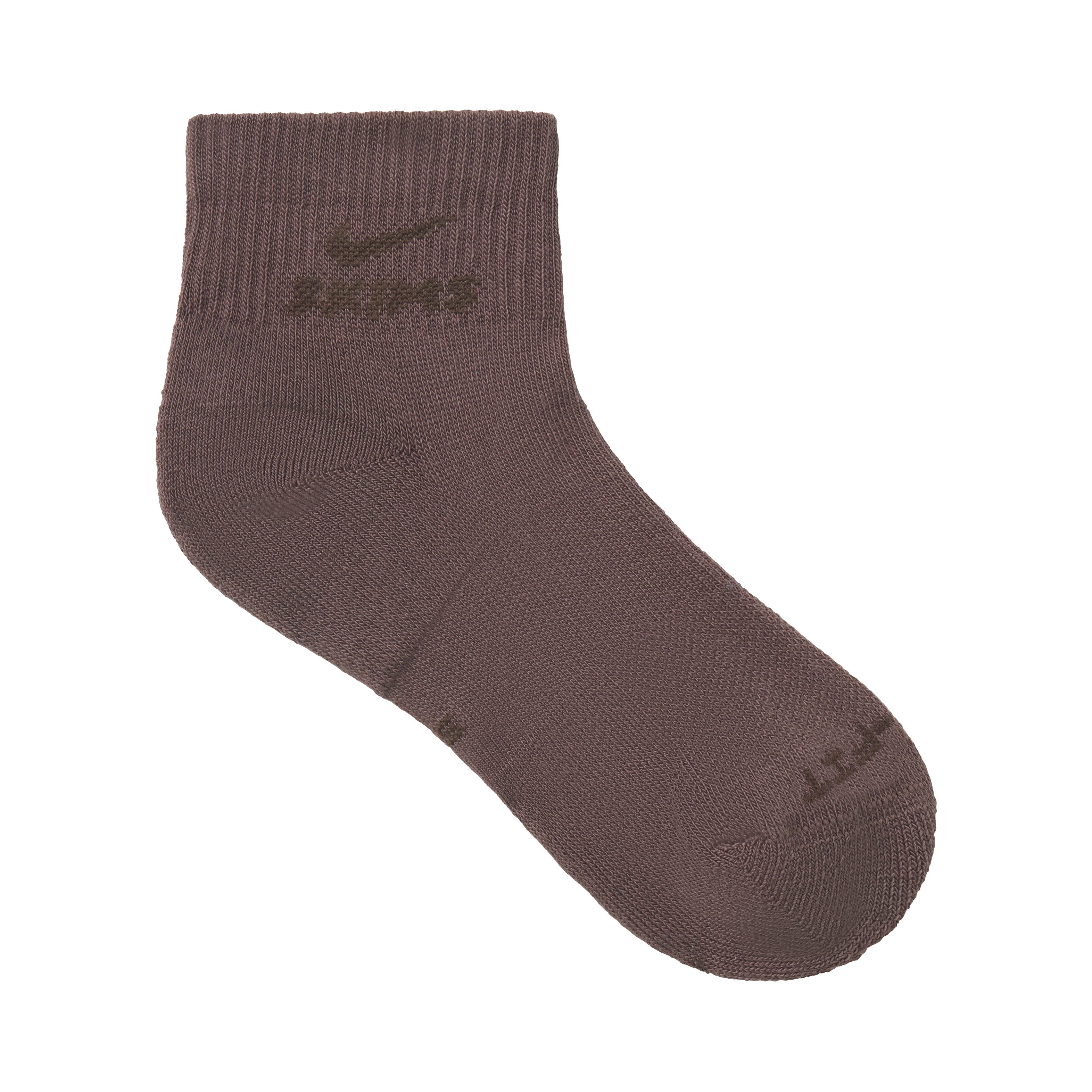 NikeSKIMS ACCESSORIES DRI-FIT™ QUARTER CREW SOCK 3-PACK | COBALT(OBSIDIAN)/RAISINETTE(DARK SEPIA)/OBSIDIAN(RAISINETTE) FLAT ON A WHITE BACKGROUND | FLT