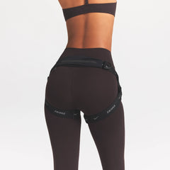 NikeSKIMS ACCESSORIES HARNESS WAISTPACK | OBSIDIAN ON A MODEL SIDE VIEW @ | FOCUS: 0.0, 1.0, 0.9