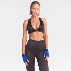 NikeSKIMS ACCESSORIES TRAINING GLOVES | COBALT AND OBSIDIAN & LAYS FLAT ON A WHITE BACKGROUND | FLT